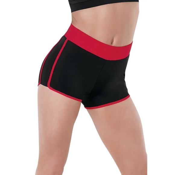 balera Pants - Pre-Owned Dolphin Shorts Balera MT9101 Medium Child Red Jazz Gymnastics Cheer